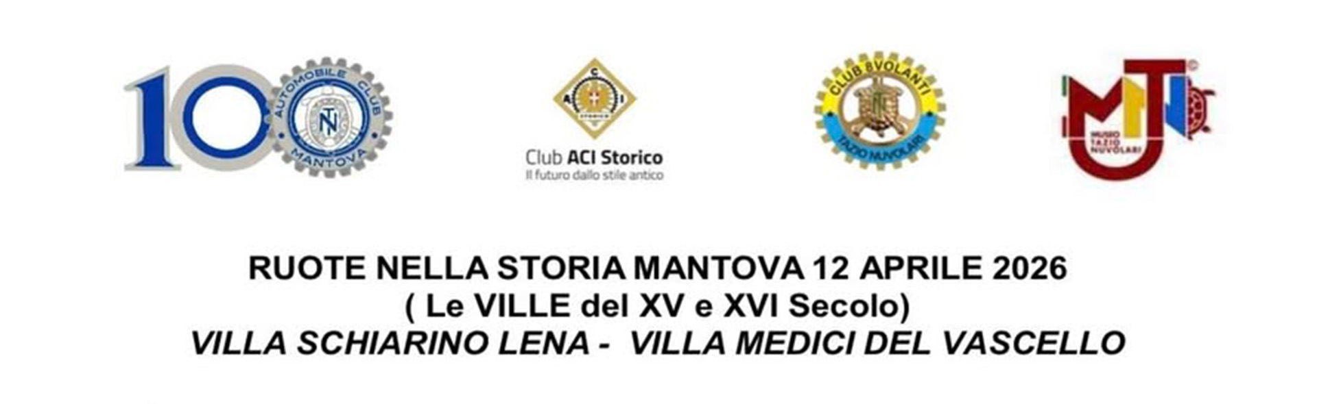 ​Registrations RUOTE NELLA STORIA 2026